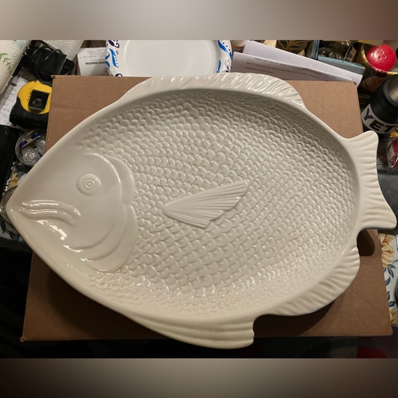 Vintage Whittier Pottery Ceramic Fish Platter 1979 - Picture 1 of 3